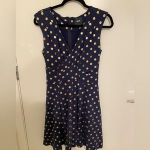 Anthropologie navy dress